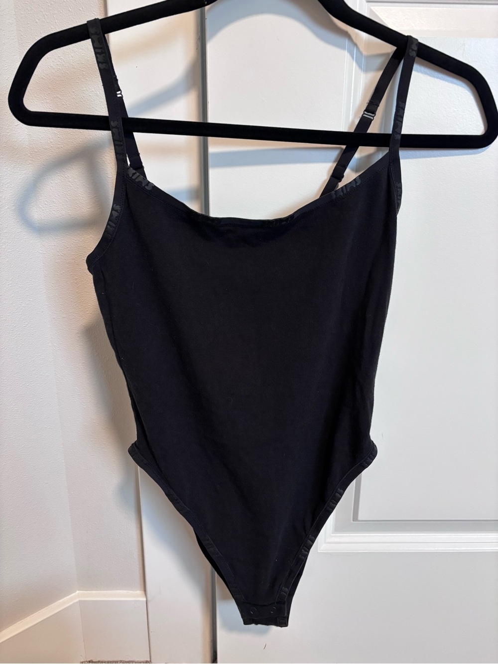 SKIMS Black Tank Top One-Piece Bodysuit Medium